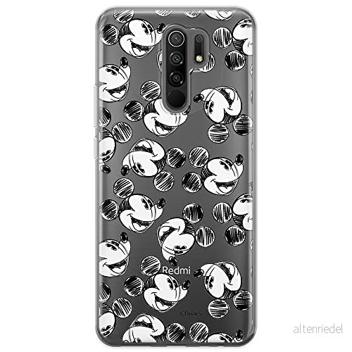 ERT GROUP mobiltelefonfodral för Xiaomi REDMI 9 originalt och officiellt licensierat Disney mönster Mickey 025 optimalt anpassad till formen på mobiltelefonen, gedeeltelijk transparant 5903040287057