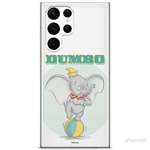 ERT GROUP mobiltelefonfodral för Samsung S22 ULTRA originalt och officiellt licensierat Disney mönster Dumbo 006 optimalt anpassad till formen på mobiltelefonen, gedeeltelijk transparant 5904805278501