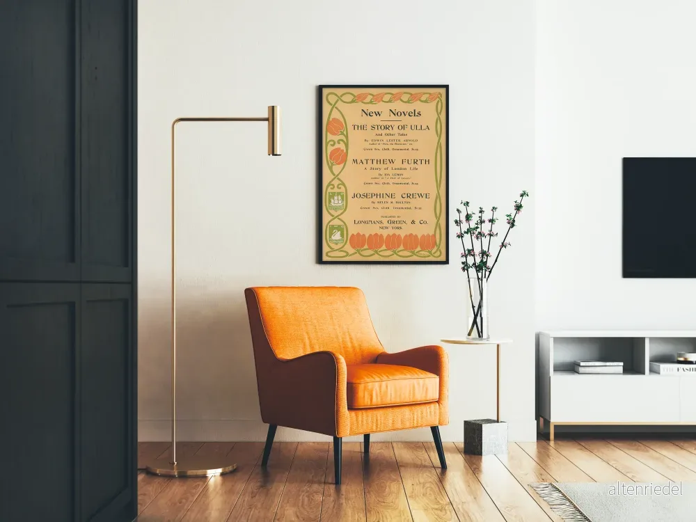 Vintageposter för nya romaner, väggdekoration, antika böcker - Bild 2