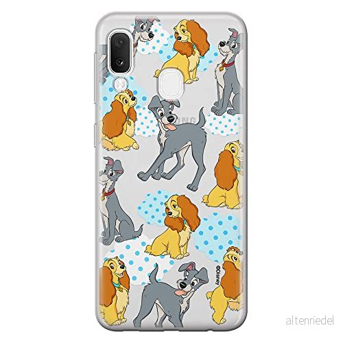 ERT GROUP mobiltelefonfodral för Samsung A20e originalt och officiellt licensierat Disney mönster Lady and the Tramp 004 optimalt anpassad till formen på mobiltelefonen, gedeeltelijk transparant 5905131773814
