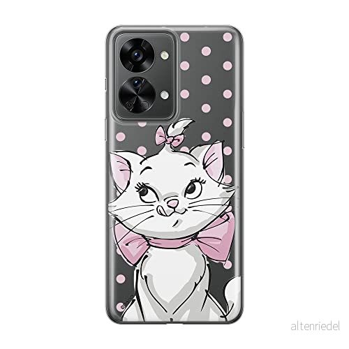 ERT GROUP mobiltelefonfodral för Oneplus NORD 2T 5G originalt och officiellt licensierat Disney mönster Marie 002 optimalt anpassad till formen på mobiltelefonen, gedeeltelijk transparant 5905511278885