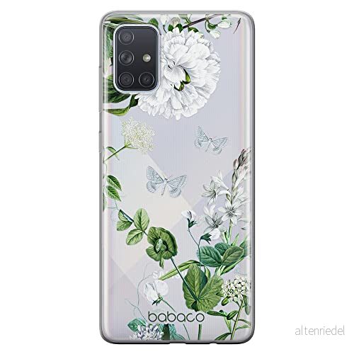 ERT GROUP mobiltelefonfodral för Samsung A71 originalt och officiellt licensierat Babaco mönster Flowers 030 optimalt anpassad till formen på mobiltelefonen, gedeeltelijk transparant 5905131277626