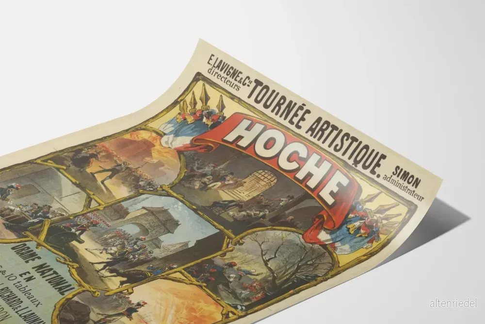 Vintage dramatisk poster Tournée artistique HOCHE - Bild 3