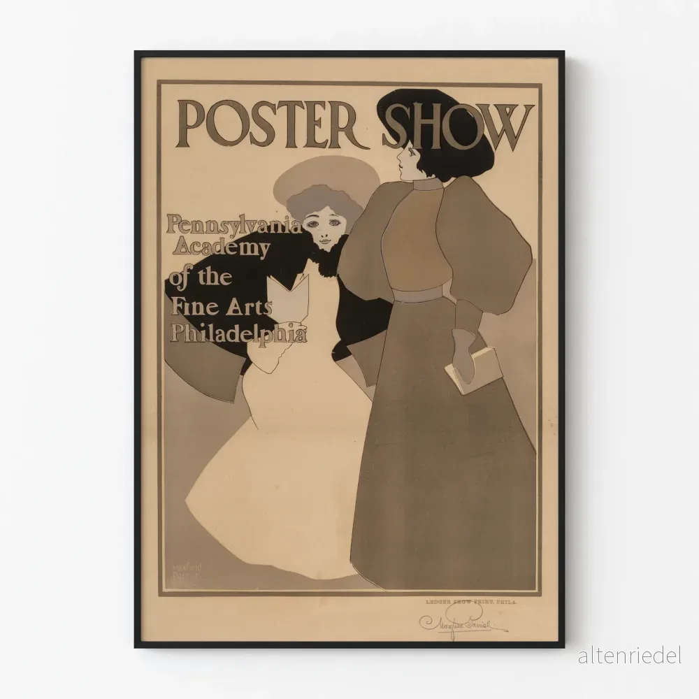 Showposter - Dekorativ poster i vintage stil Art Nouveau