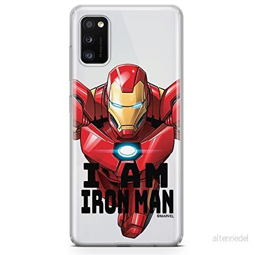 ERT GROUP mobiltelefonfodral för Samsung A41 originalt och officiellt licensierat Marvel mönster Iron Man 029 optimalt anpassad till formen på mobiltelefonen, gedeeltelijk transparant 5904805147180