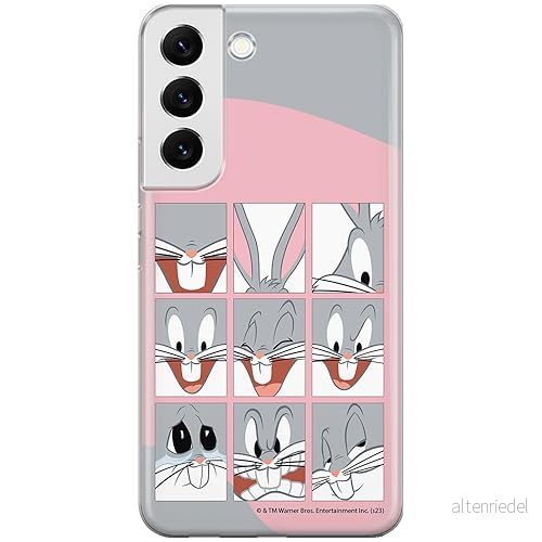 ERT GROUP mobiltelefonfodral för Samsung S22 originalt och officiellt licensierat Looney Tunes mönster Bugs 015 optimalt anpassad till formen på mobiltelefonen, fodral tillverkad av TPU plast 5905795078355