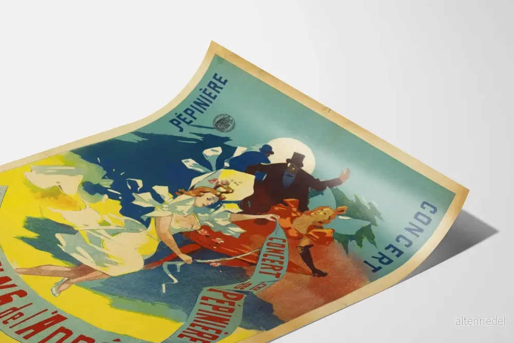 Vintageposter Les Cabotins de l'Année - Väggdekoration Konsert Pépinière - Bild 3