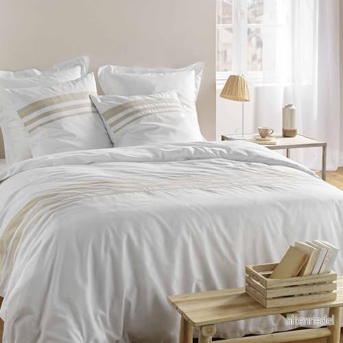 douceur d'intérieur, 3 delat set (260 x 240 cm) Margaux, vändbar 100% bomull 3574386448376
