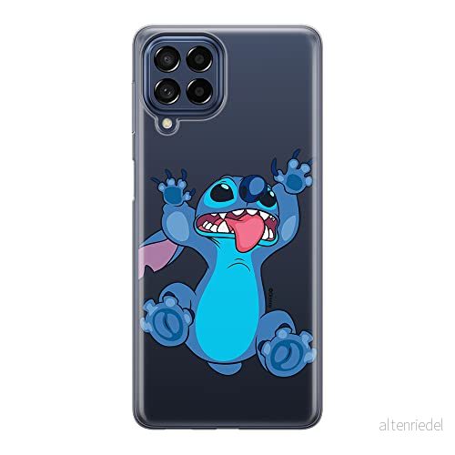 ERT GROUP mobiltelefonfodral för Samsung M33 5G originalt och officiellt licensierat Disney mönster Stitch 020 optimalt anpassad till formen på mobiltelefonen, gedeeltelijk transparant 5905511352431