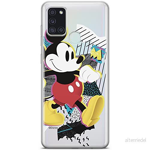 ERT GROUP mobiltelefonfodral för Samsung A21s originalt och officiellt licensierat Disney mönster Mickey 032 optimalt anpassad till formen på mobiltelefonen, gedeeltelijk transparant 5903040620021