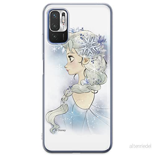 ERT GROUP mobiltelefonfodral för Xiaomi REDMI NOTE 10 5G / POCO M3 PRO originalt och officiellt licensierat Disney mönster Elsa 010, fodral tillverkad av TPU plast 5904805607295