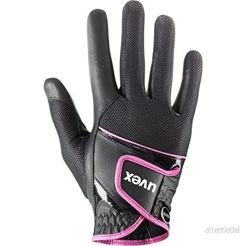 uvex sumair flexibel ridhandske för dam och herr hållbar optimal ventilation black pink 7.5 4043197322247