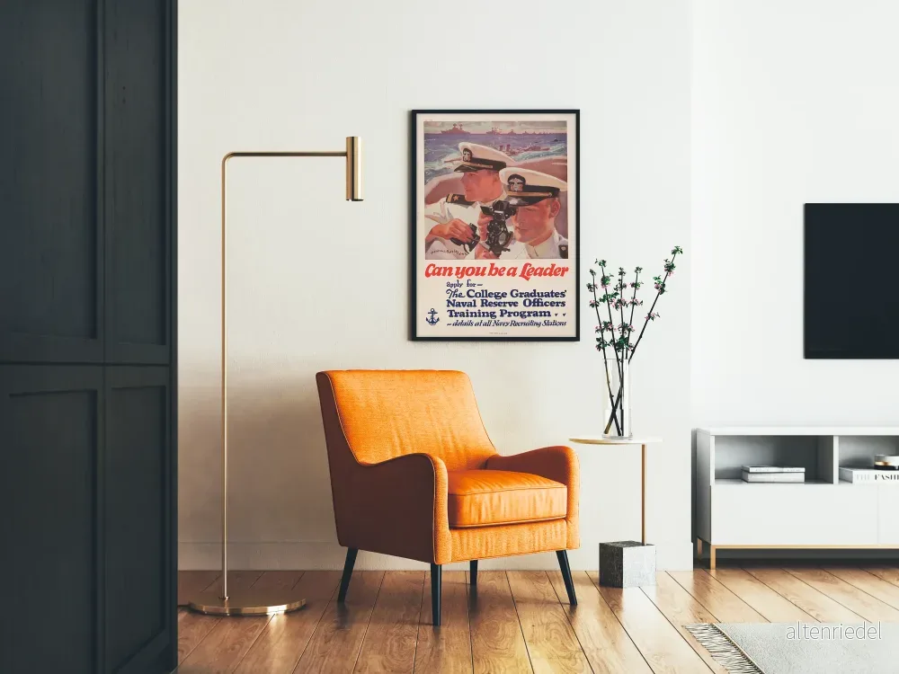 Vintage militär ledarskap till sjöss poster - Bild 2