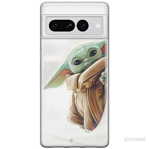 ERT GROUP mobiltelefonfodral för Google PIXEL 7 PRO originalt och officiellt licensierat Star Wars mönster Baby Yoda 016 optimalt anpassad till formen på mobiltelefonen, fodral tillverkad av TPU plast 5905795169091