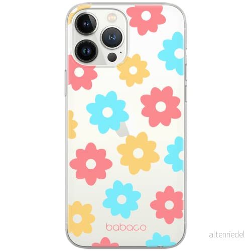 ERT GROUP mobiltelefonfodral för Apple Iphone 6 PLUS originalt och officiellt licensierat Babaco mönster Flowers 011 Vit optimalt anpassad till formen på mobiltelefonen, gedeeltelijk transparant 5903932589108