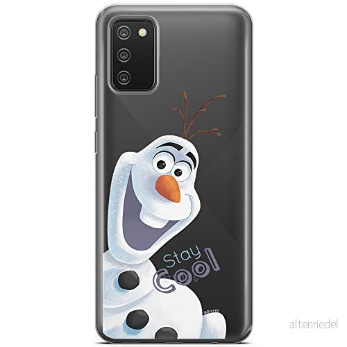 ERT GROUP mobiltelefonfodral för Samsung A02S originalt och officiellt licensierat Disney mönster Olaf 001 optimalt anpassad till formen på mobiltelefonen, gedeeltelijk transparant 5903040234228