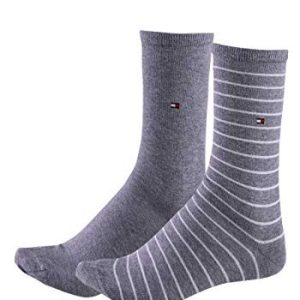 Tommy Hilfiger Strumpor Grå Vit – Storlek 39-42 8718824978758
