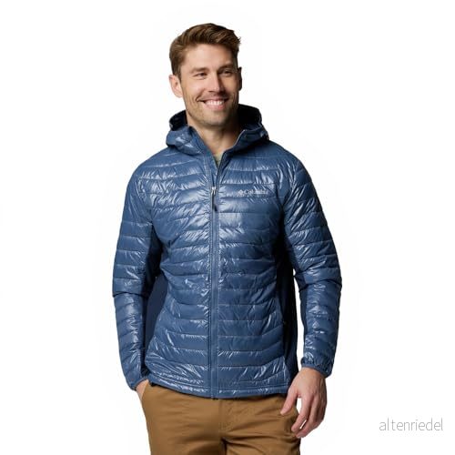 Columbia Powder Pass Hybrid Hooded jacka för herrar 195982201313