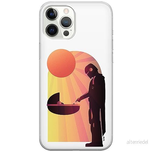 ERT GROUP mobiltelefonfodral för Iphone 12 PRO MAX originalt och officiellt licensierat Star Wars mönster Baby Yoda 031 optimalt anpassad till formen på mobiltelefonen, fodral tillverkad av TPU plast 5905511751302