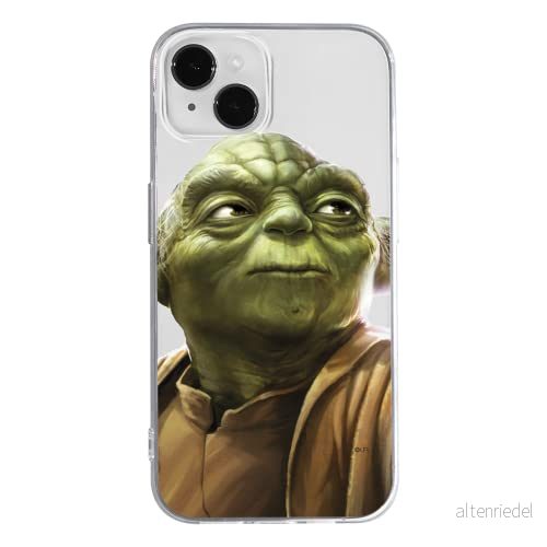 ERT GROUP mobiltelefonfodral för Apple Iphone 14 originalt och officiellt licensierat Star Wars mönster Yoda 006 optimalt anpassad till formen på mobiltelefonen, gedeeltelijk transparant 5905131889492