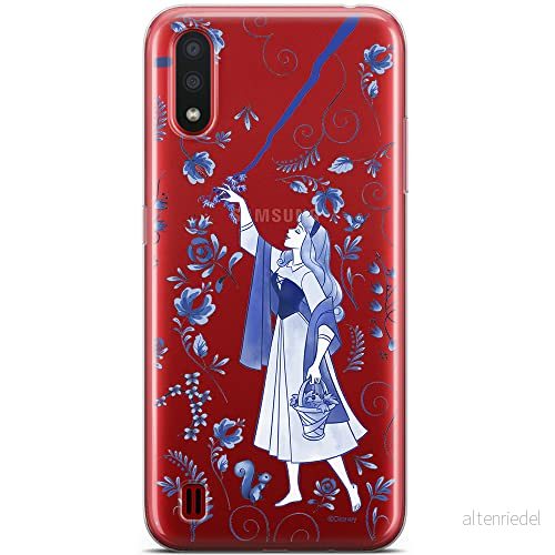 ERT GROUP mobiltelefonfodral för Samsung A01 originalt och officiellt licensierat Disney mönster Aurora 003 optimalt anpassad till formen på mobiltelefonen, gedeeltelijk transparant 5904805432484