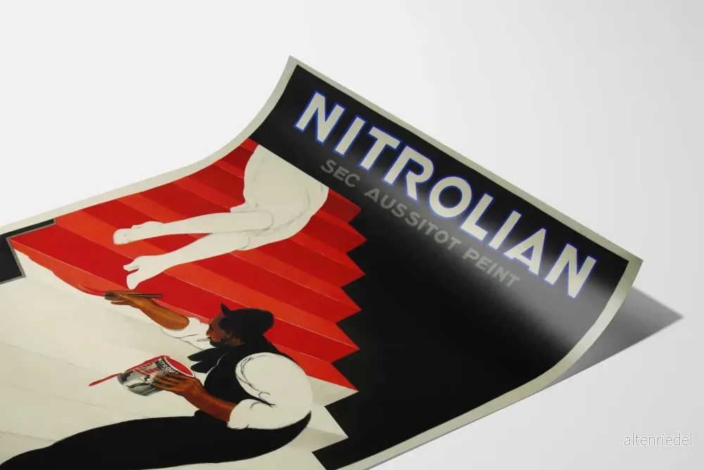 Vintageaffisch Nitroliam - Annonsaffisch för konstnärlig konststil - Bild 3