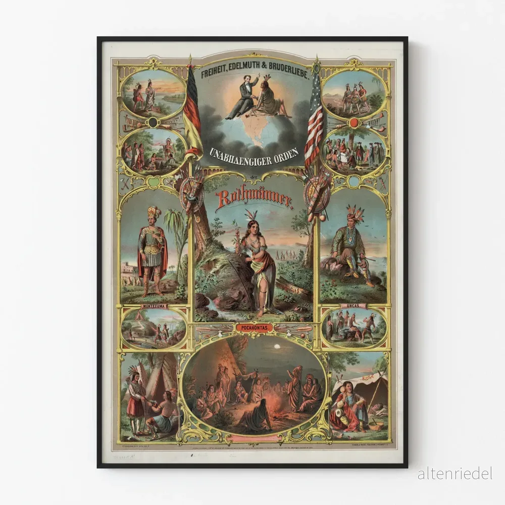 Historisk poster av Den oberoende ordenen av Rothmännen - Vintage väggdekoration