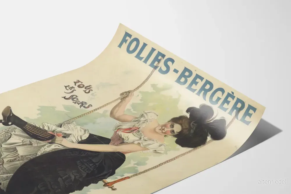 Vintageposter Folies Bergère Charmion Varje Kväll - Bild 3