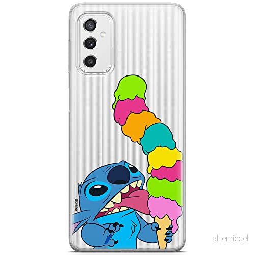 ERT GROUP mobiltelefonfodral för Samsung M52 5G originalt och officiellt licensierat Disney mönster Stitch 015 optimalt anpassad till formen på mobiltelefonen, gedeeltelijk transparant 5905131214256