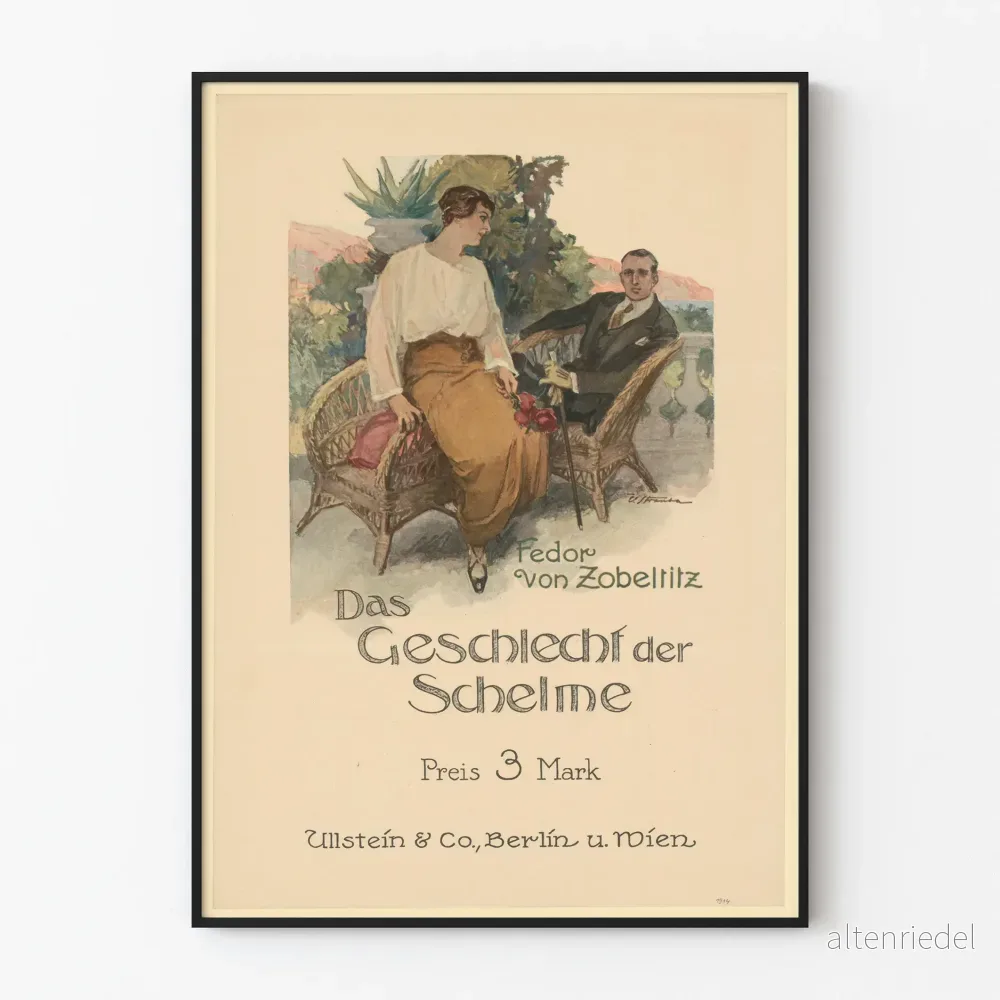 Vintage väggposter Das Geschlecht der Schelme