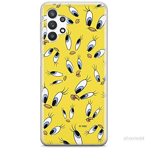 ERT GROUP mobiltelefonfodral för Samsung A32 5G originalt och officiellt licensierat Looney Tunes mönster Tweety 006 optimalt anpassad till formen på mobiltelefonen, fodral tillverkad av TPU plast 5903040052761