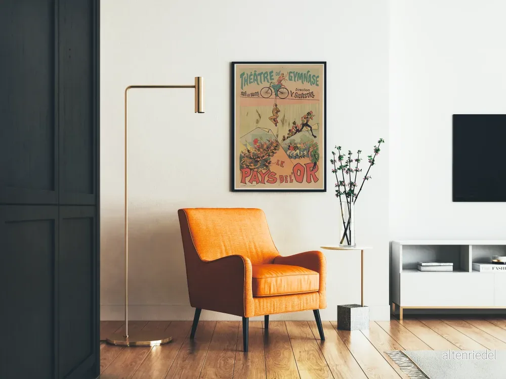 Vintageaffisch för Théâtre du Gymnase - Le Pays de l'Or - Bild 2