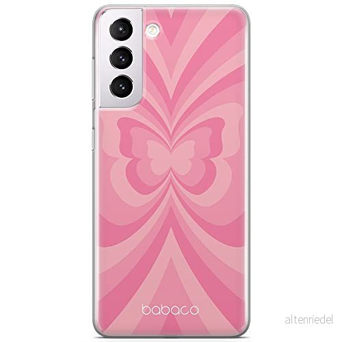 ERT GROUP mobiltelefonfodral för Samsung S21 PLUS originalt och officiellt licensierat Babaco mönster Butterflies 001 optimalt anpassad till formen på mobiltelefonen, fodral tillverkad av TPU plast 5904805729966