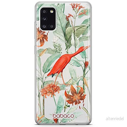 ERT GROUP mobiltelefonfodral för Samsung A31 originalt och officiellt licensierat Babaco mönster Flowers 049 optimalt anpassad till formen på mobiltelefonen, gedeeltelijk transparant 5905131342539