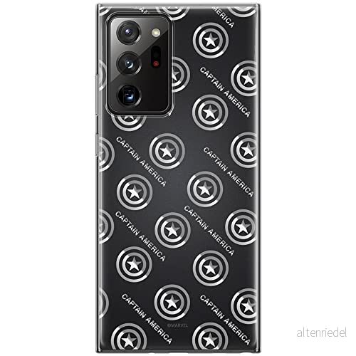 ERT GROUP mobiltelefonfodral för Samsung GALAXY NOTE 20 ULTRA originalt och officiellt licensierat Marvel mönster Captain America 012, fodral tillverkad av TPU plast 5903040356173