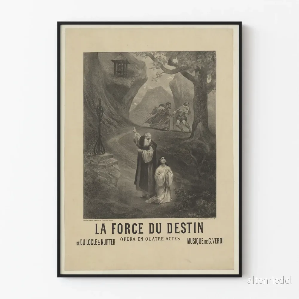 Vintageposter La Force du Destin - Verdis Opera