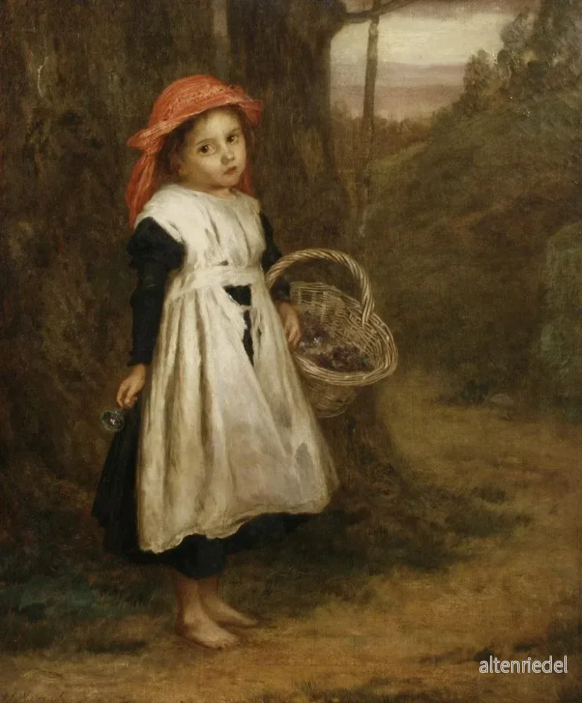 Målning En liten violettförsäljare - Augustus Edwin Mulready | Konsttryck - Bild 2