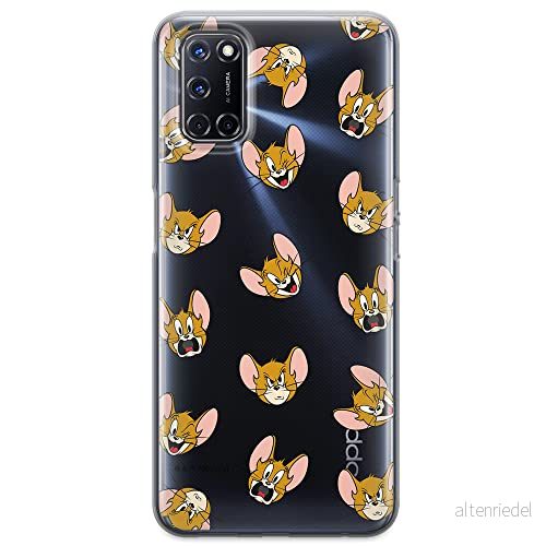ERT GROUP mobiltelefonfodral för Oppo A92/ A72/ A52 originalt och officiellt licensierat Tom and Jerry mönster 008 optimalt anpassad till formen på mobiltelefonen, gedeeltelijk transparant 5904805265648