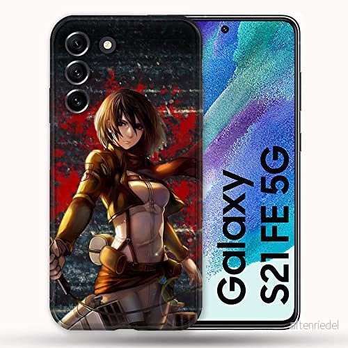 Fodral för Samsung Galaxy S21 FE / S21FE Manga Attack Titans Mikasa 3614848199184
