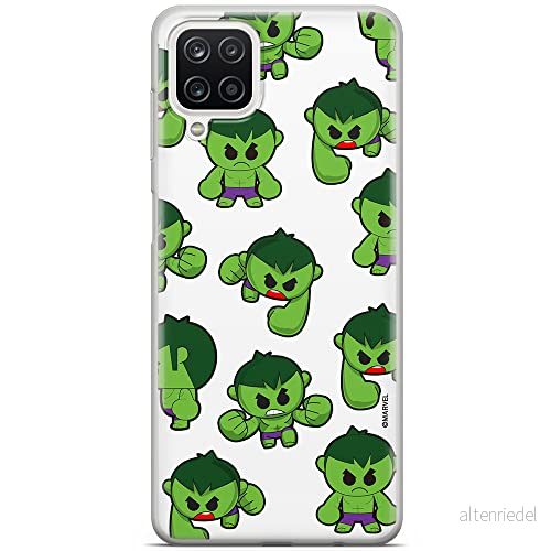 ERT GROUP mobiltelefonfodral för Samsung A12 / M12 originalt och officiellt licensierat Marvel mönster Hulk 006 optimalt anpassad till formen på mobiltelefonen, fodral tillverkad av TPU plast 5904805241772