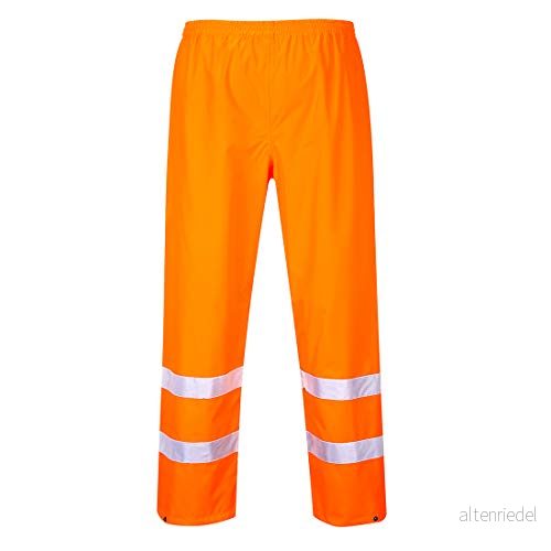 Portwest S480ORRL Hi Vis trafikbyxa, vanlig, storlek stor, orange 5036108032358