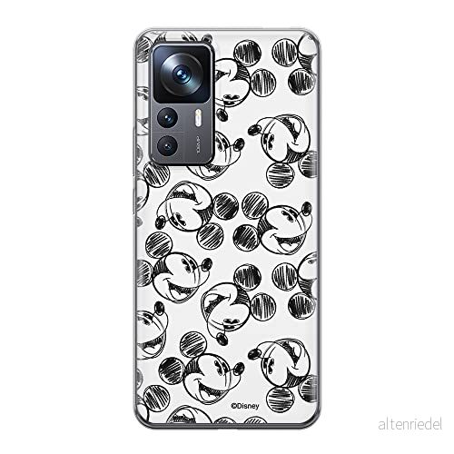 ERT GROUP mobiltelefonfodral för Xiaomi 12T/12T pro/K50 Ultra originalt och officiellt licensierat Disney mönster Mickey 025 anpassad till formen på mobiltelefonen, fodral tillverkad av TPU plast 5905511574161