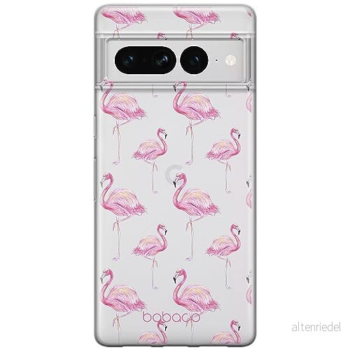 ERT GROUP mobiltelefonfodral för Google PIXEL 7 PRO originalt och officiellt licensierat Babaco mönster Flamingo 005 optimalt anpassad till formen på mobiltelefonen, gedeeltelijk transparant 5905795164317