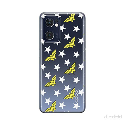 ERT GROUP mobiltelefonfodral för Oppo RENO 7 5G originalt och officiellt licensierat DC mönster Wonder Woman 007 optimalt anpassad till formen på mobiltelefonen, gedeeltelijk transparant 5905511309510