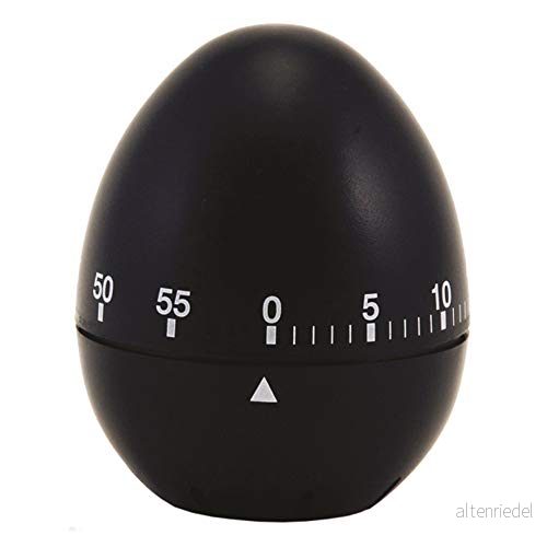 Chef Aid mekanisk äggform Timer, svart 5012904081226