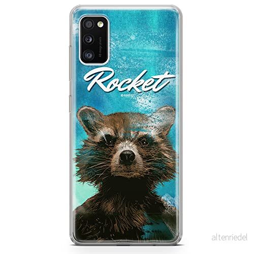 ERT GROUP mobiltelefonfodral för Samsung A41 originalt och officiellt licensierat Marvel mönster Rocket 006 optimalt anpassad till formen på mobiltelefonen, fodral tillverkad av TPU plast 5903537492858