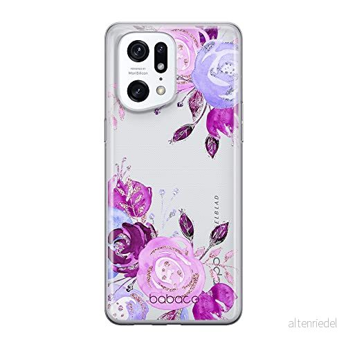 ERT GROUP mobiltelefonfodral för Oppo FIND X5 PRO originalt och officiellt licensierat Babaco mönster Flowers 005 optimalt anpassad till formen på mobiltelefonen, gedeeltelijk transparant 5905511411220