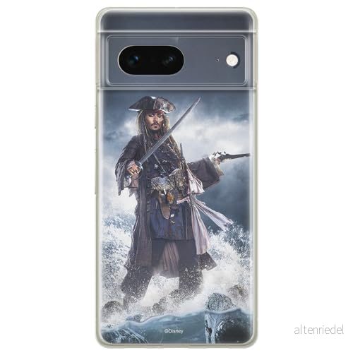 ERT GROUP mobiltelefonfodral för Google PIXEL 7 originalt och officiellt licensierat Disney mönster Pirates of the Caribbean 002 anpassad till formen på mobiltelefonen, fodral tillverkad av TPU plast 5905795159467