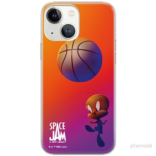 ERT GROUP mobiltelefonfodral för Iphone 13 MINI originalt och officiellt licensierat Looney Tunes mönster Space Jam 014 anpassad till formen på mobiltelefonen, fodral tillverkad av TPU plast 5905511045890