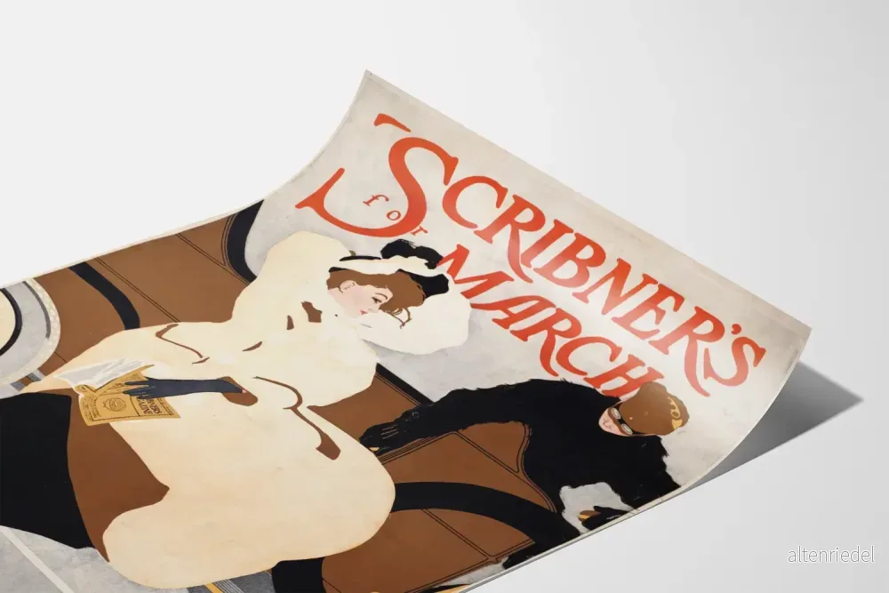 Vintageposter Scribner's för mars - Retro väggdekoration - Bild 3